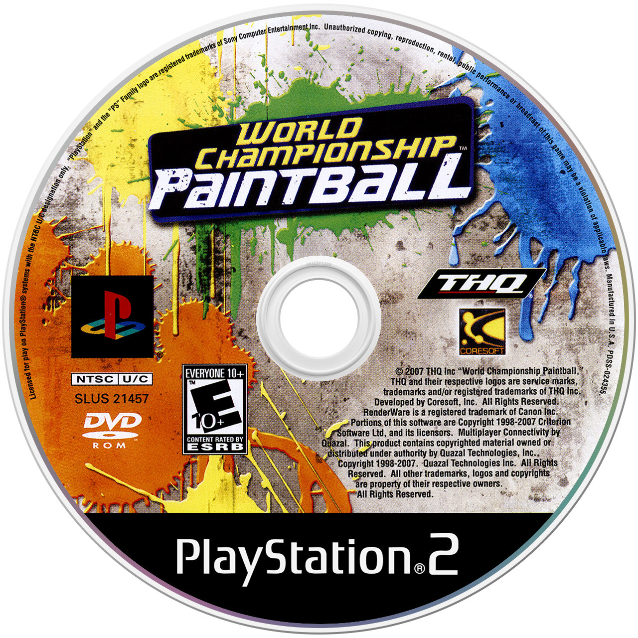 World Championship Paintball media 4 for Playstation 2